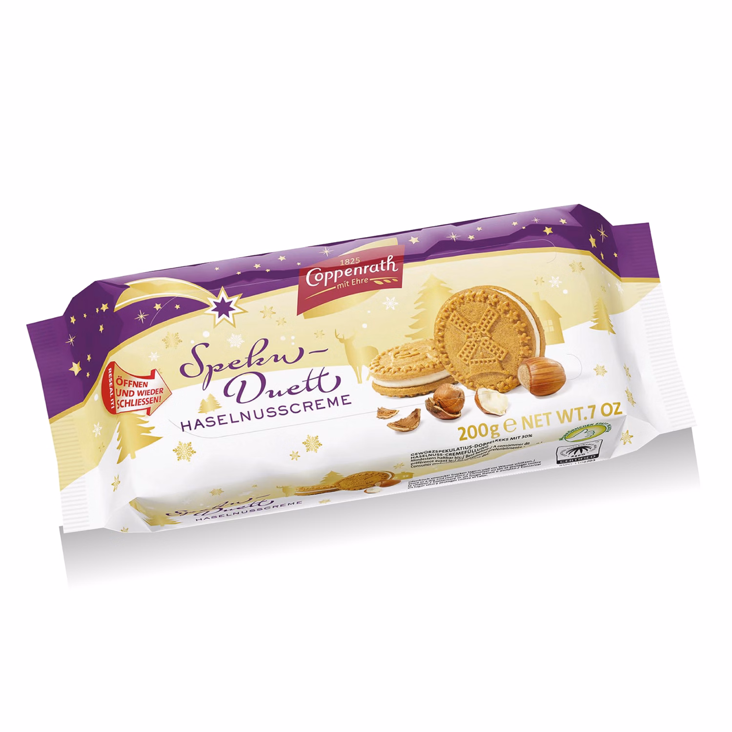 COPPENRATH SPEKU-DUETT HAZELNUT SANDWICH COOKIES 7.1OZ